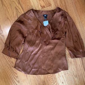 Mocha H&M boho blouse